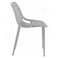 Outdoor Patio Dining Chair Plastics Stackable PC1028 Grey