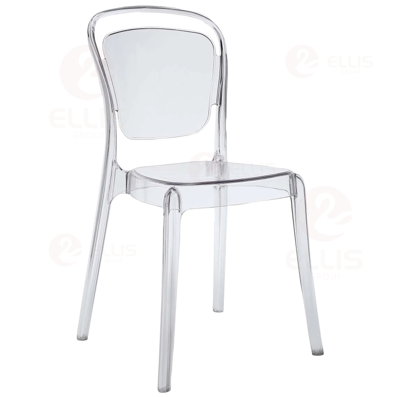 Plastics Dining Chair  PC1026 Clear White