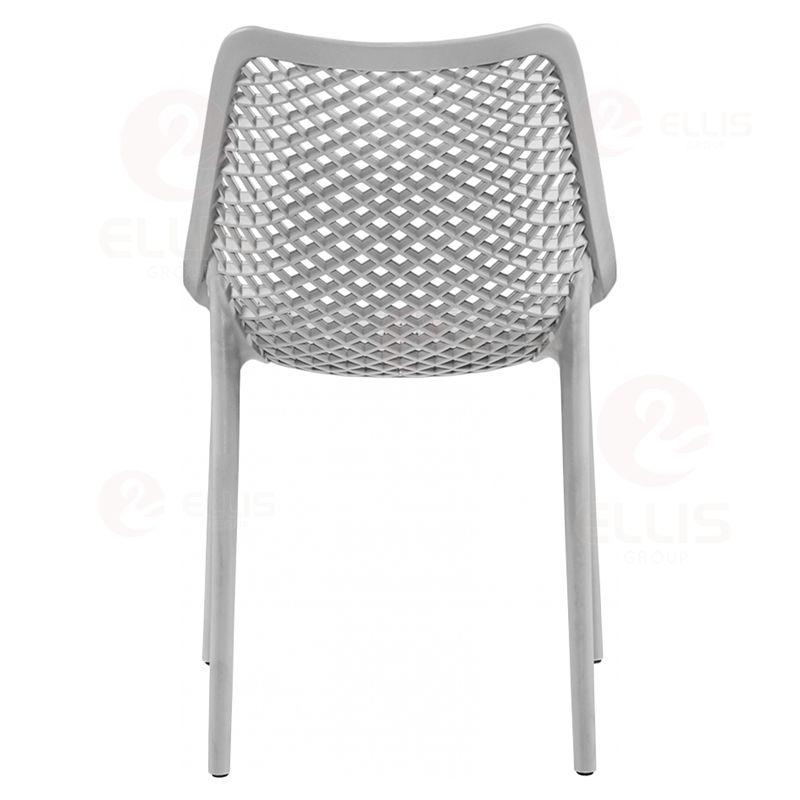 Outdoor Patio Dining Chair Plastics Stackable PC1028 Grey