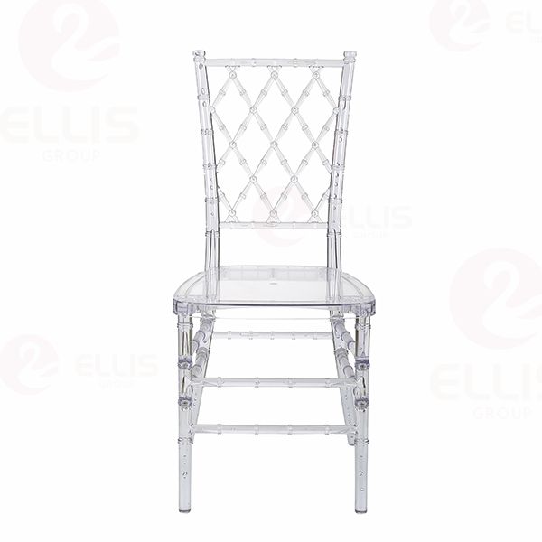 Plastics Dining Chair With Cushion PC1020 Clear White