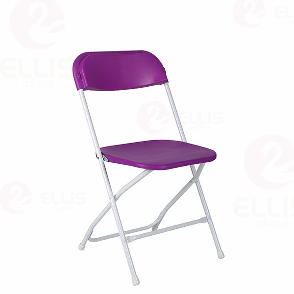 White plastic folding chair PC1001