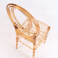 Plastics Dining Chair PC1010 Clear Golden