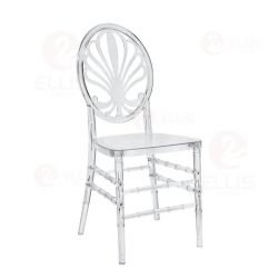 Plastics Dining Chair PC1019 Clear White