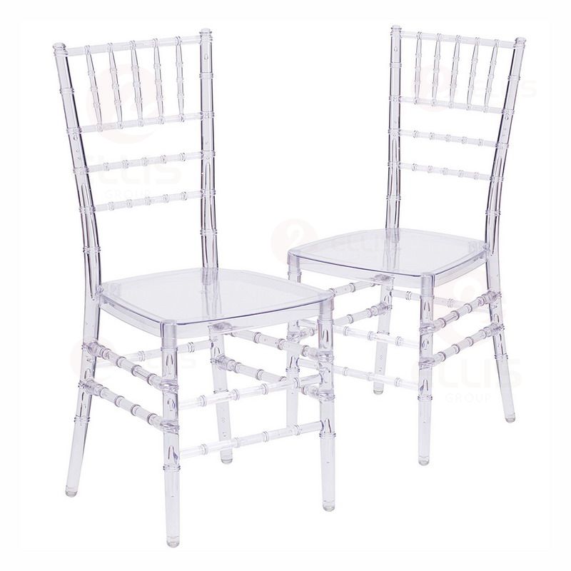 Plastics Chiavari Chair Barstool PC1013 Clear White