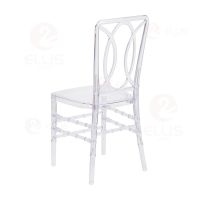 Plastics Dining Chair With Cushion PC1019 Clear White