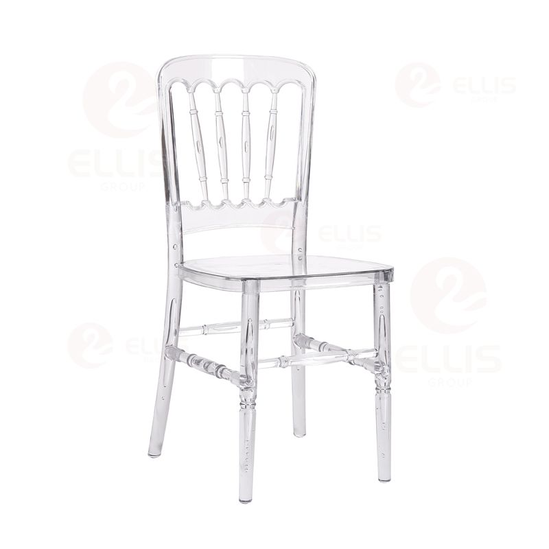 Plastics Dining Chair PC1016 Clear Brown