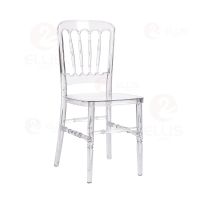 Plastics Dining Chair PC1016 Clear Brown