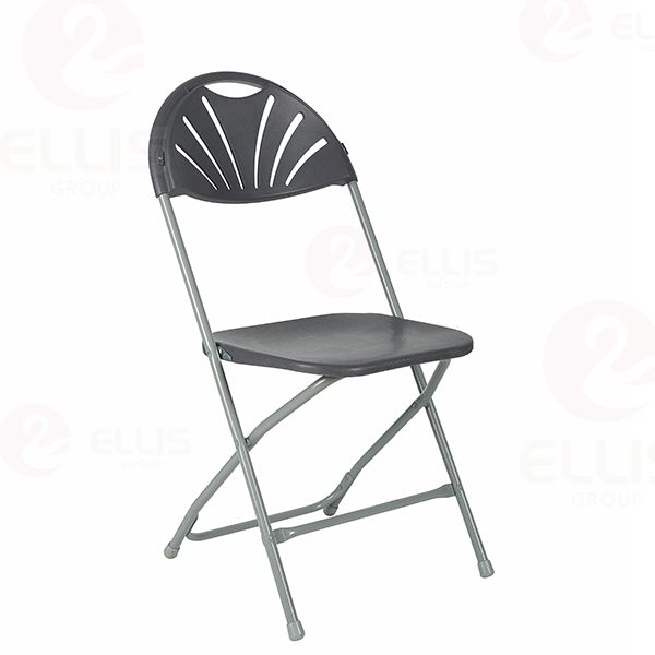 Dark grey Plastics Folding Chair PC1002