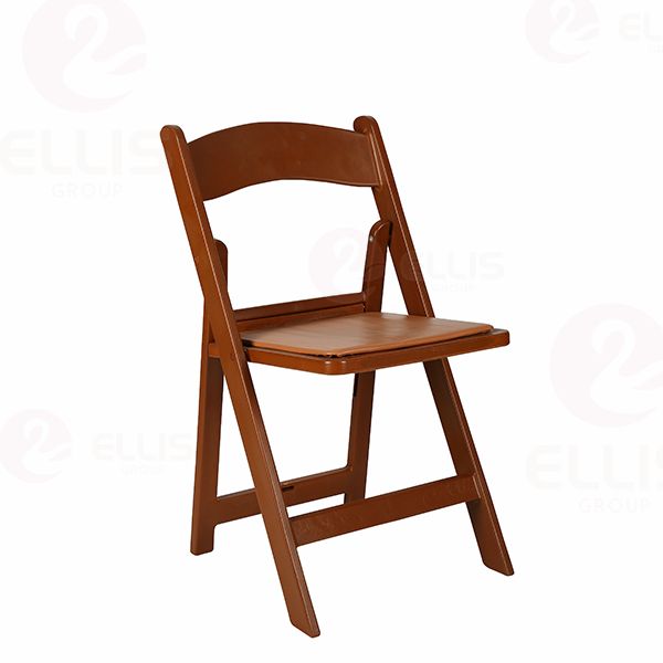 Plastic Folding Chair PC1005 Dark brown+beige