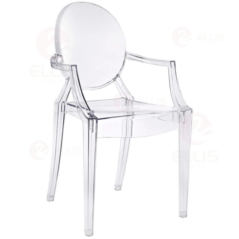 Plastics Armchair PC1015A Clear White