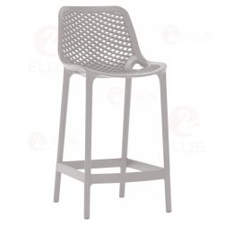 Outdoor Patio Dining Chair Plastics Stackable PC102B Grey