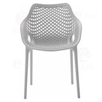 Outdoor Patio Dining Chair Plastics Stackable PC1028 Grey