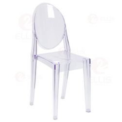 Plastics Dining Chair PC1010 Clear White