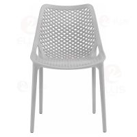 Outdoor Patio Dining Chair Plastics Stackable PC1028 Grey