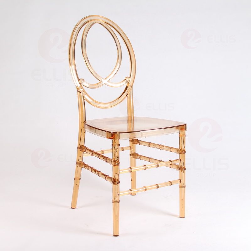 Plastics Dining Chair PC1010 Clear Golden