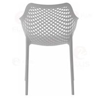 Outdoor Patio Dining Chair Plastics Stackable PC1028 Grey