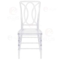 Plastics Dining Chair With Cushion PC1019 Clear White