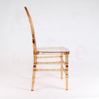 Plastics Dining Chair PC1010 Clear Golden