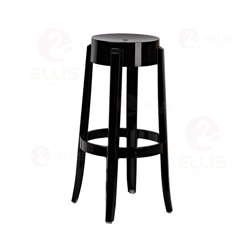 Plastics Barstool PC1027B Clear lavender