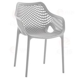 Outdoor Patio Dining Chair Plastics Stackable PC1028 Grey