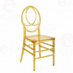 Plastics Dining Chair PC1010 Clear Golden