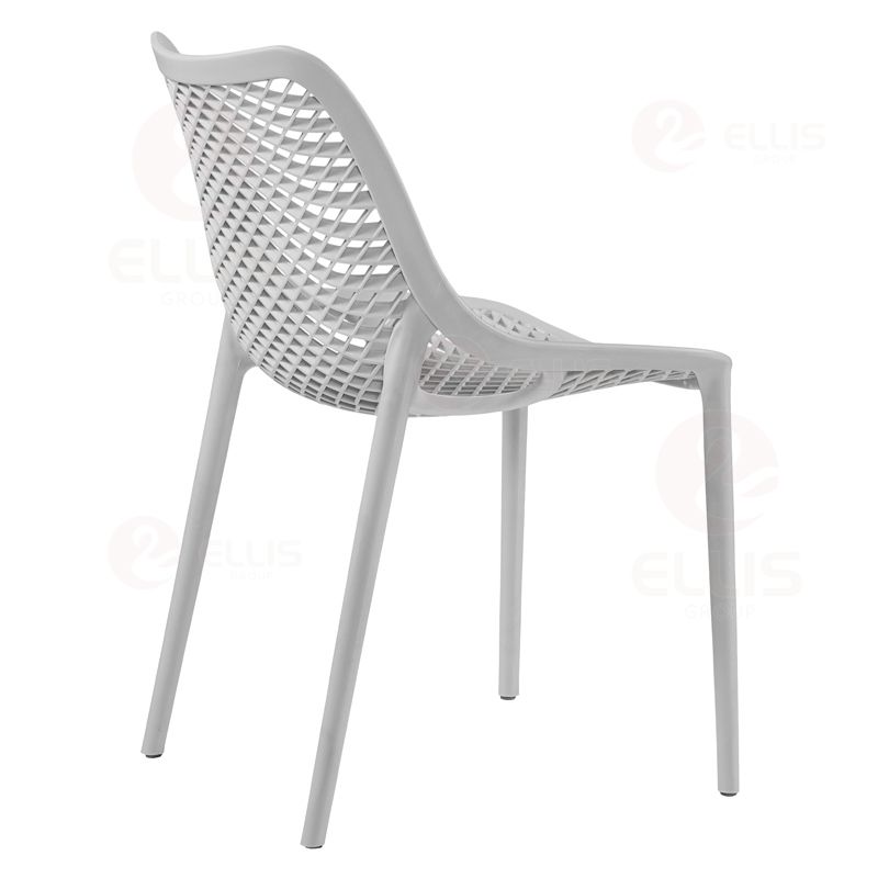 Outdoor Patio Dining Chair Plastics Stackable PC1028 Grey