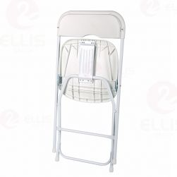 Red black plastic folding chair PC1001