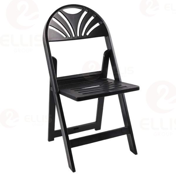 Black Plastic Folding Chair