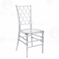 Plastics Dining Chair With Cushion PC1020 Clear White