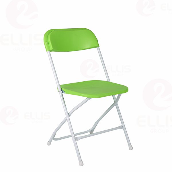 White plastic folding chair PC1001