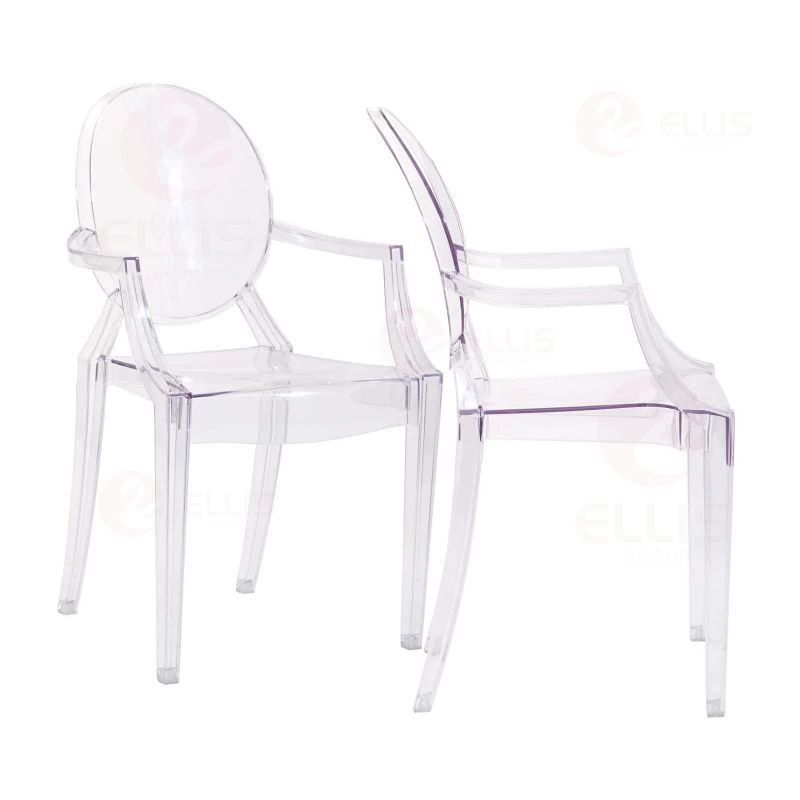 Plastics Armchair PC1015A Clear White