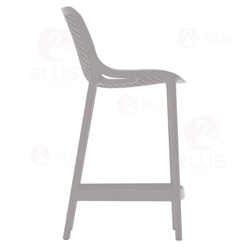 Outdoor Patio Dining Chair Plastics Stackable PC102B Grey