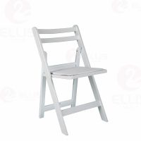 Plastic Folding Chair With Cushion PC1006 White