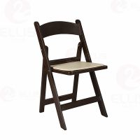 Plastic Folding Chair PC1005 Dark brown+beige