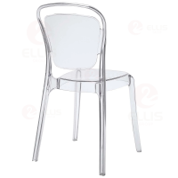 Plastics Dining Chair  PC1026 Clear White