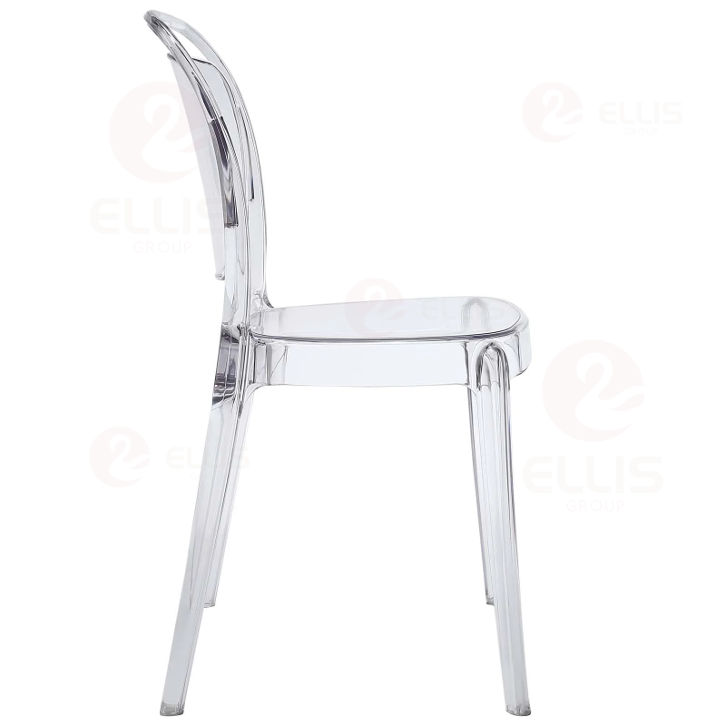 Plastics Dining Chair  PC1026 Clear White