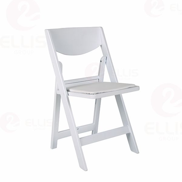 Plastic Folding Chair With Cushion PC1007 White