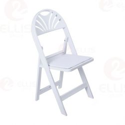 White Plastic Folding Chair