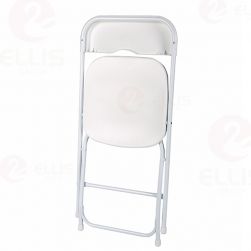 Red black plastic folding chair PC1001