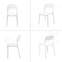 Dining Chair Black Plastics PC1052-2