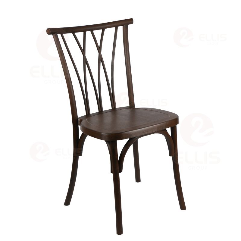 Dining Chair Dark brown Plastics PC1058-4