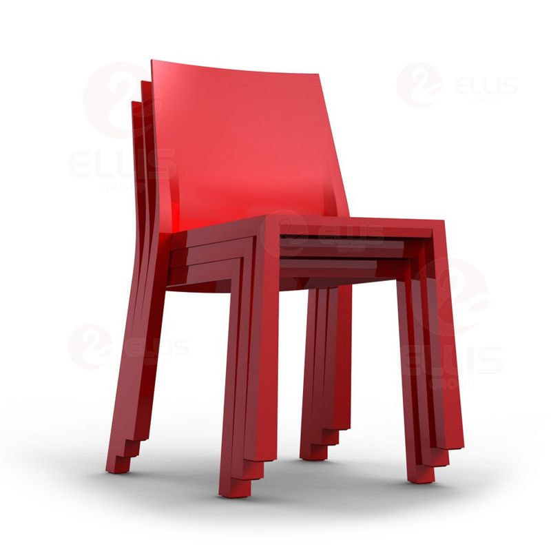 Dining Chair Red Plastics PC1031