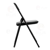 Folding Dining Chair Black Plastics