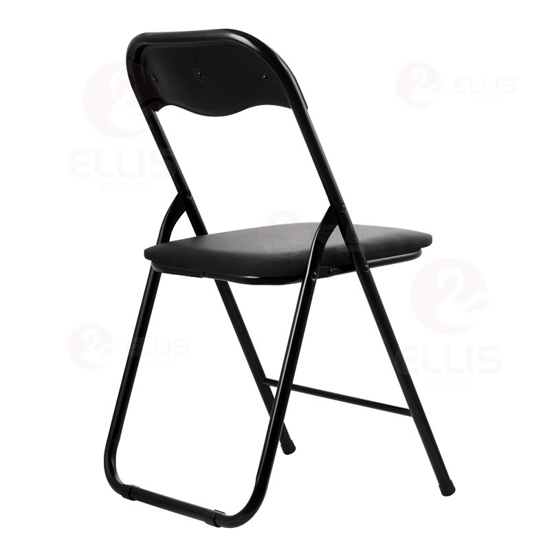 Folding Dining Chair Black Plastics