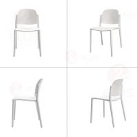 Dining Chair Grey Plastics PC1051-2