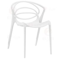 Dining Chair White Plastics PC1060-1