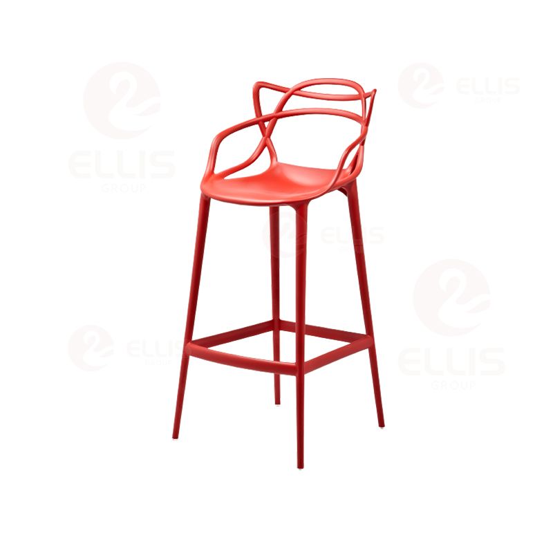 Barstool Red Plastics PC1062B-3