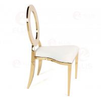 Dinng Chair White Gold Metal  SC2002