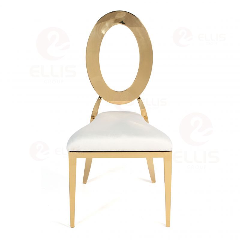 Dinng Chair White Gold Metal  SC2002