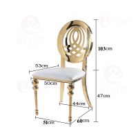 Gold Dinng Chair Metal SC2006